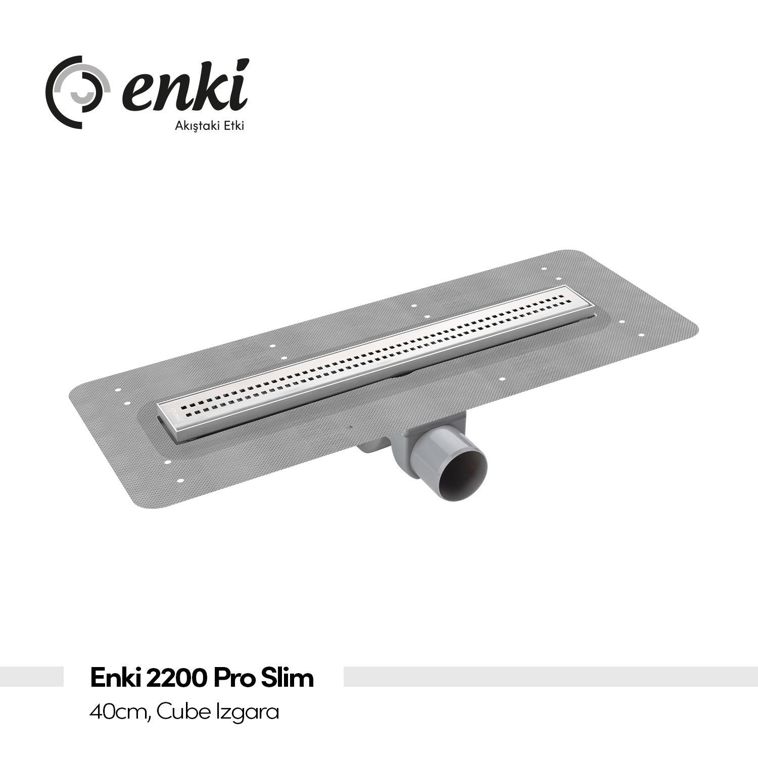 ENKİ 2200 Pro Slim Duş Kanalı 40 cm