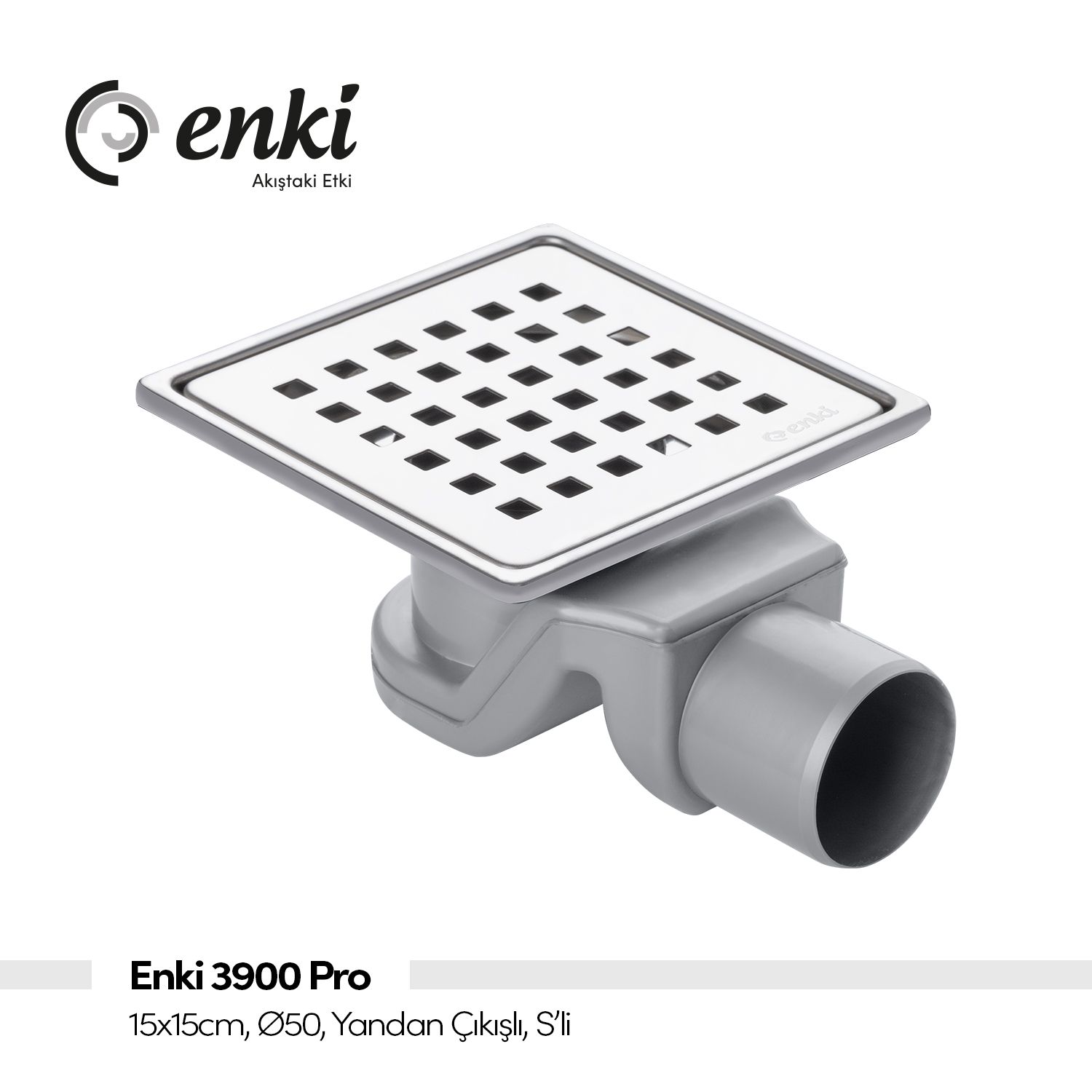 Enki 3900 Pro Yandan Çıkış 15x15 cm S Sifonlu 