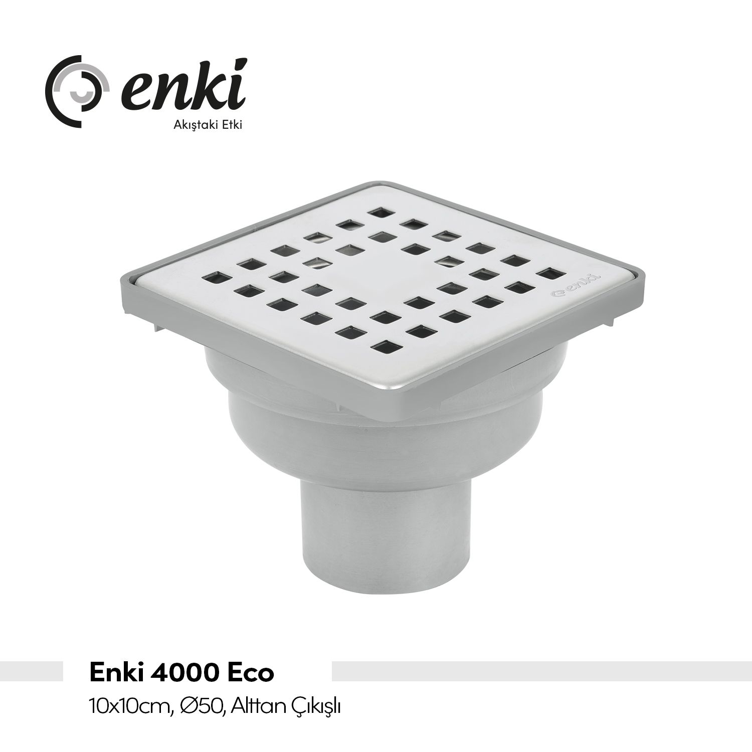 ENKİ 4000 Eco Ø50 Alttan Çıkış Sulu-Susuz Koku Önleyici