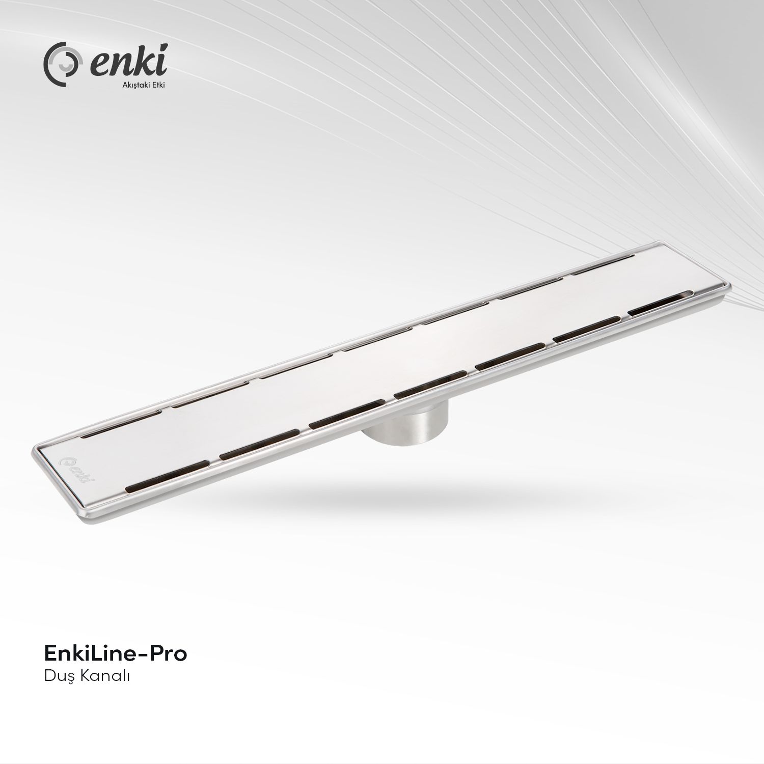 EnkiLine-Pro Plain Paslanmaz Çelik Duş Kanalı 